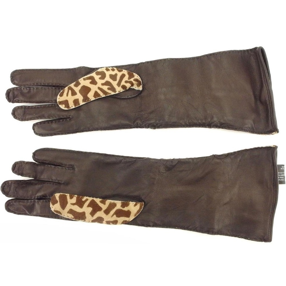 Prada Animal Print Women's Gloves - Picture 6 of 8